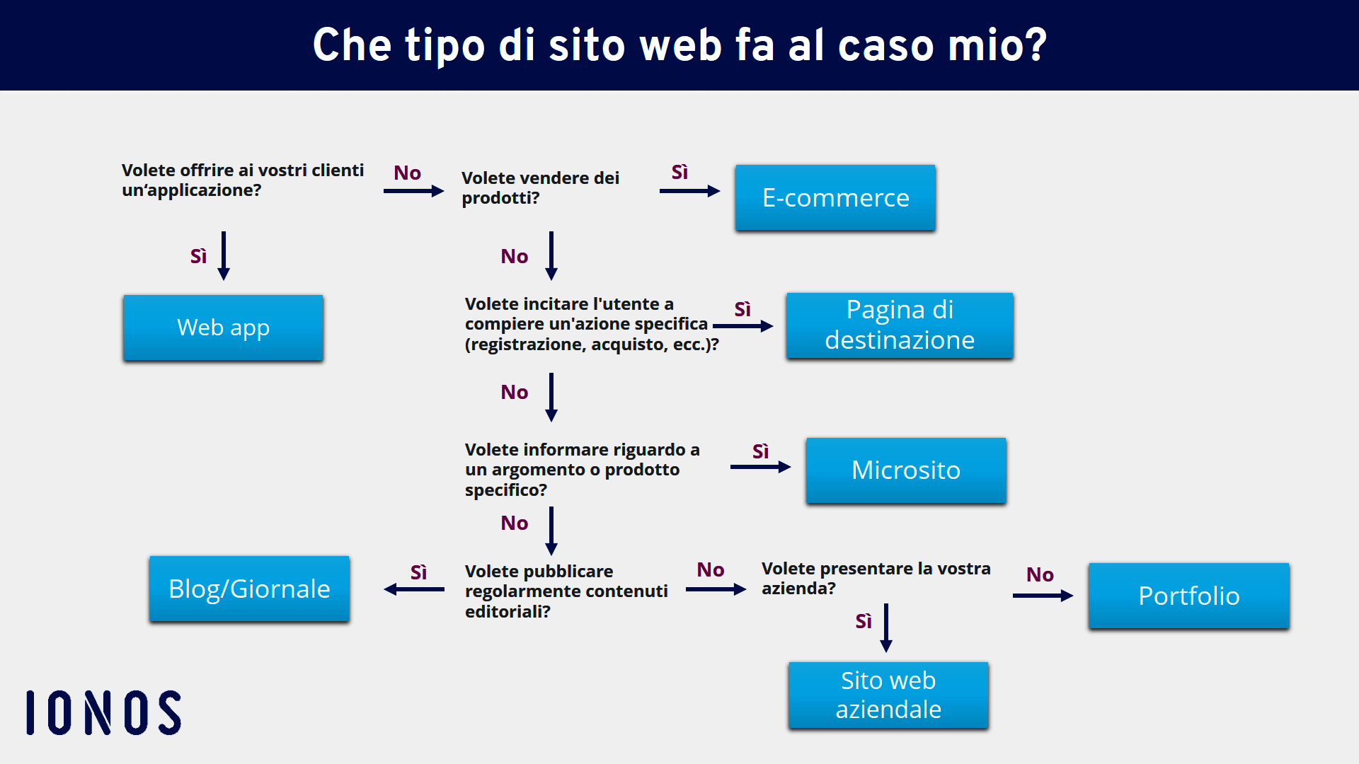 7 tipologie di siti web Qual è il sito che fa al caso vostro IONOS