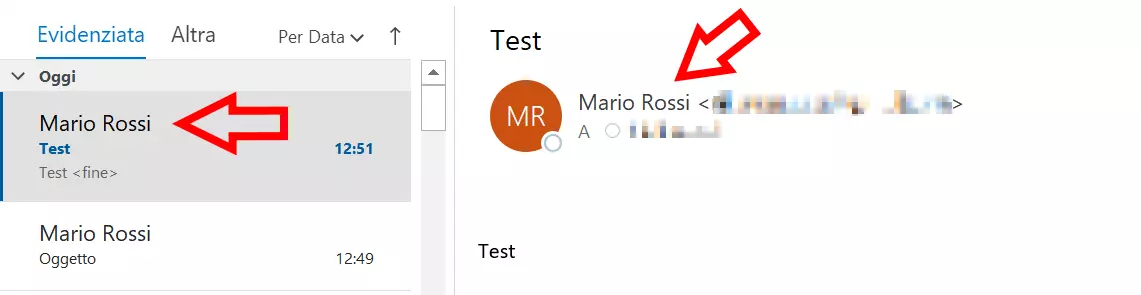 Cambiare l’e-mail del mittente di Outlook: nome e indirizzo e-mail impostati come mittente 