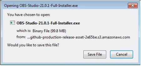 Download di OBS Studio
