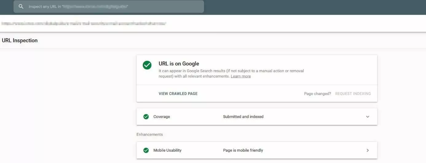 Verifica dell’URL con la Google Search Console