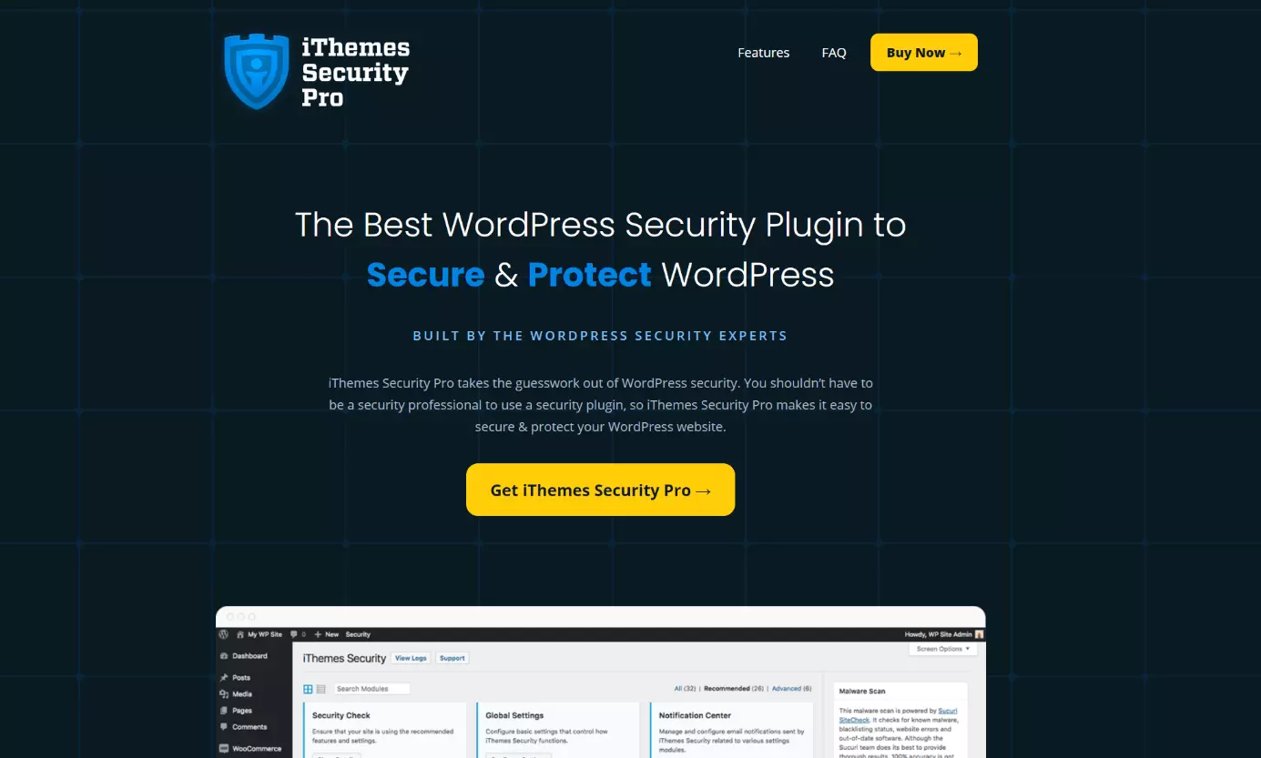 Sito di iThemes Security Pro