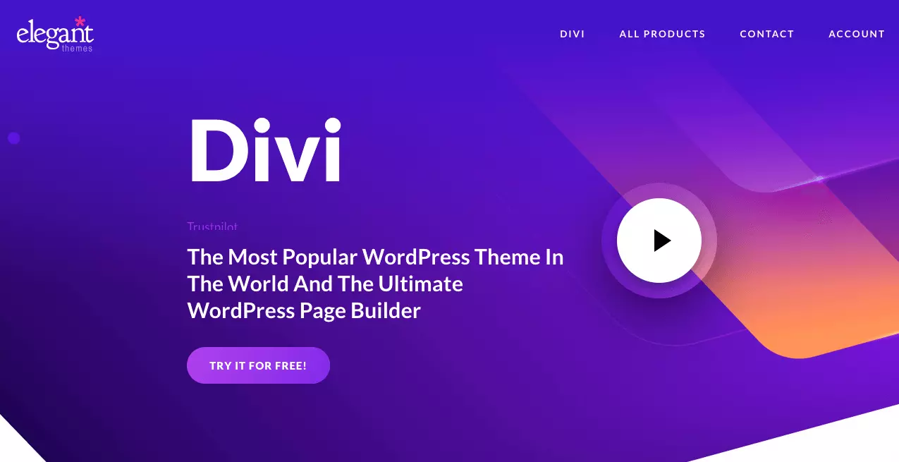 Sito web di Divi Builder di elegant themes