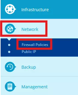 Regole del firewall nel Cloud Panel di IONOS