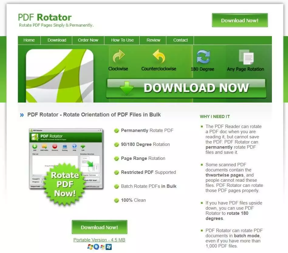 PDF Rotator: ruotare e salvare il file PDF