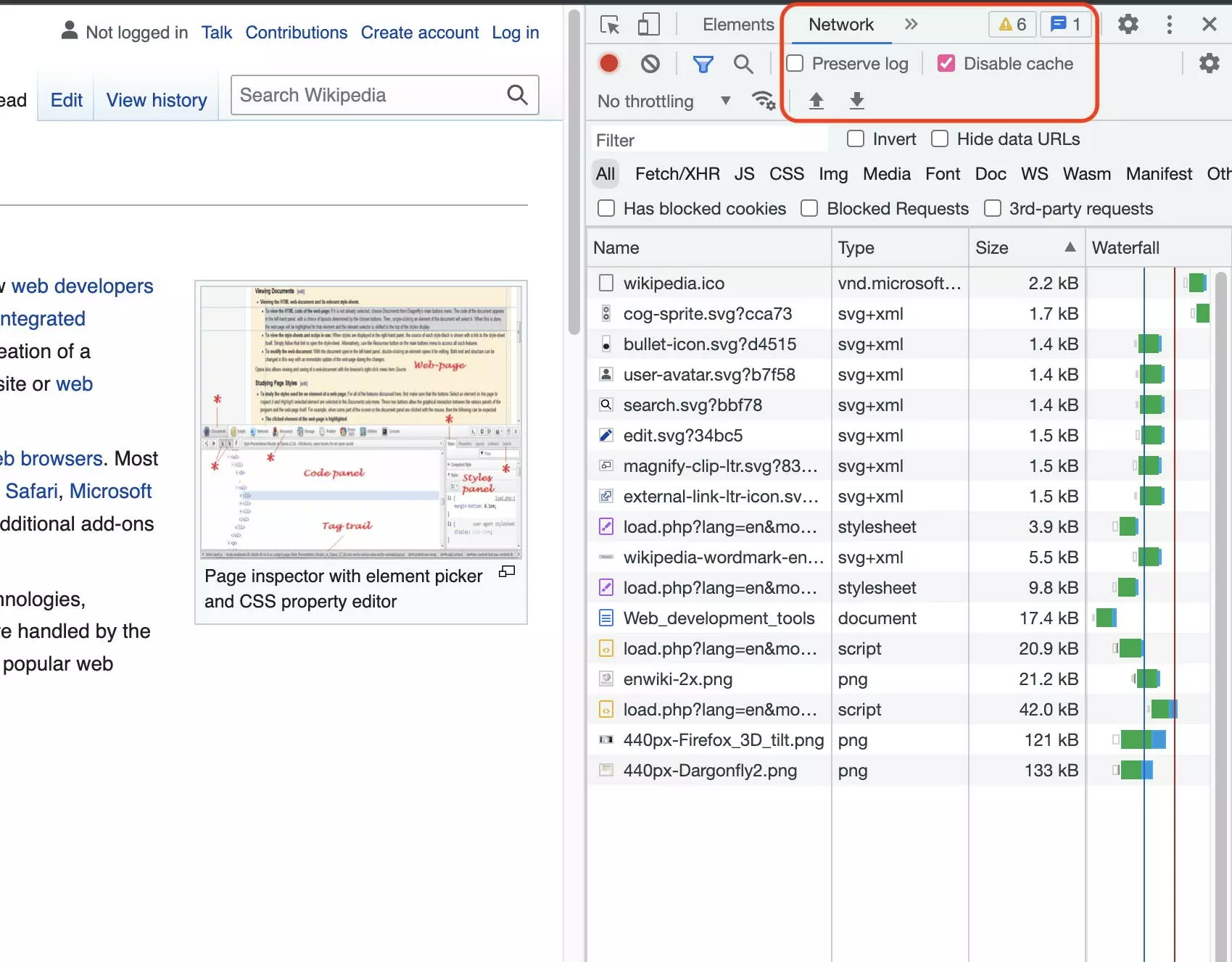 Disattivare la cache del browser quando si utilizzano i Chrome DevTools