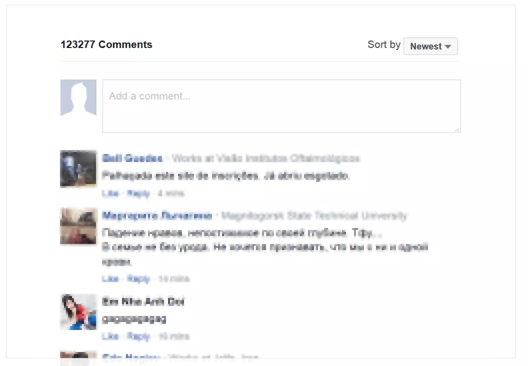 Il plug-in dei commenti di Facebook