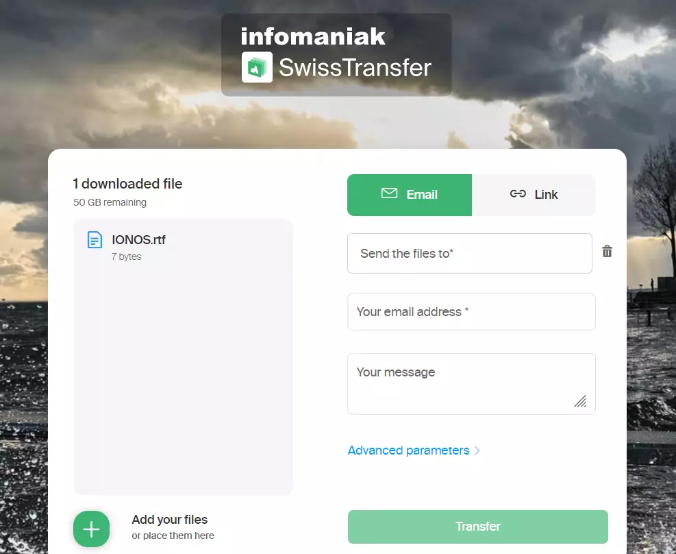 Il servizio di file hosting svizzero SwissTransfer