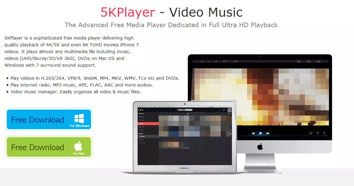 pagina di download di 5KPlayer