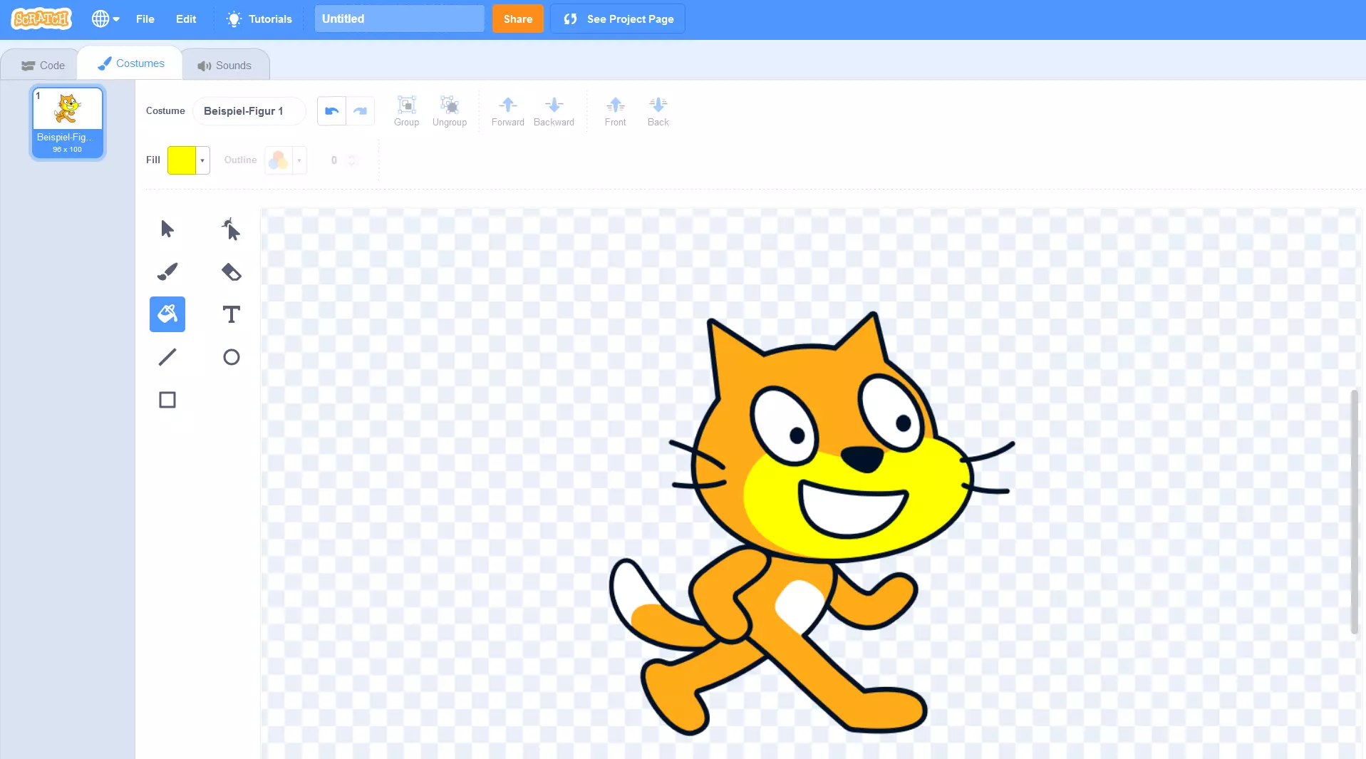 Scratch : l’éditeur de costumes