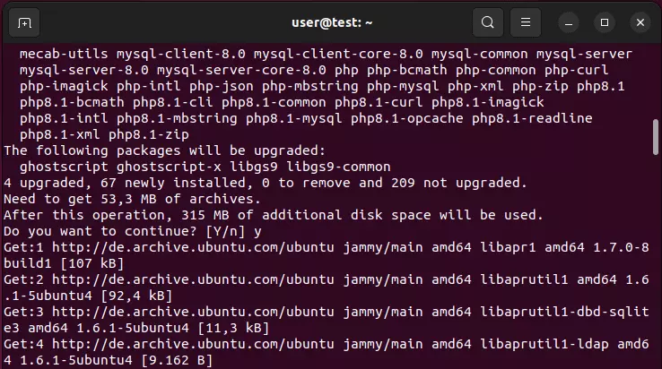 Ubuntu 22.04: installazione di PHP, MySQL e Apache tramite terminale