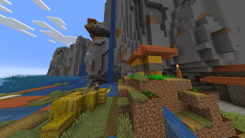 Screenshot del mondo Vertical Island Village -6537256334104833826 su Minecraft