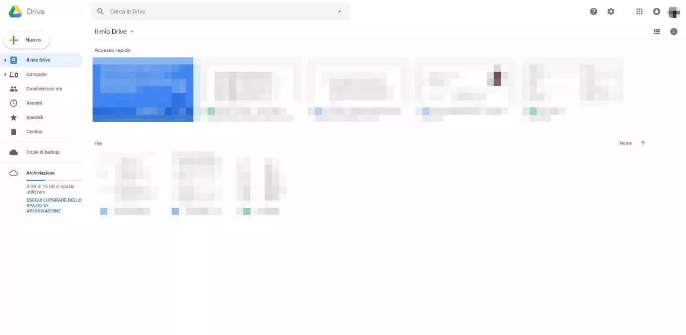 Caricare un file su Google Drive