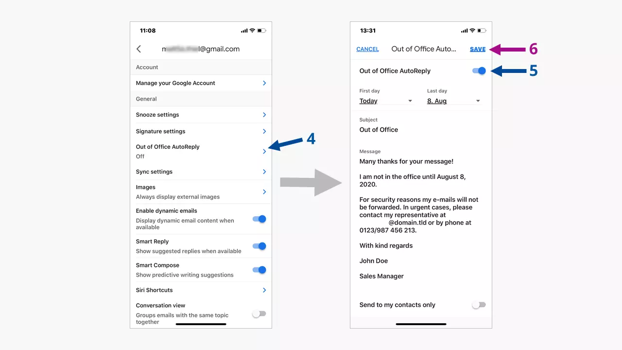 Impostazione della risposta automatica su Gmail: guida alla creazione