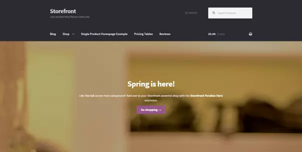 Tema di Woocommerce Storefront