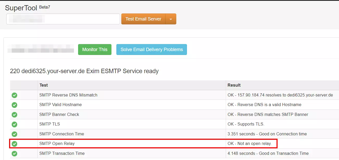 Controllo dell’autenticazione SMTP con SMTP Diagnostic