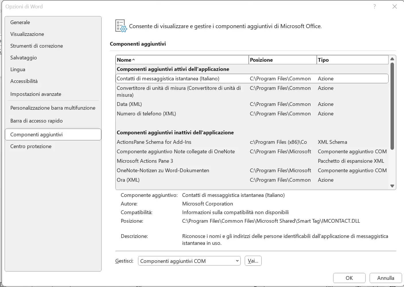 Word non si apre: disattivare i componenti aggiuntivi