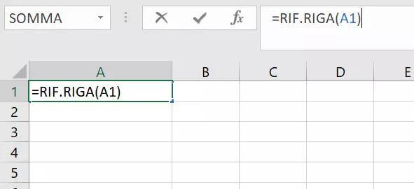 Numerazione con funzione RIF.RIGA