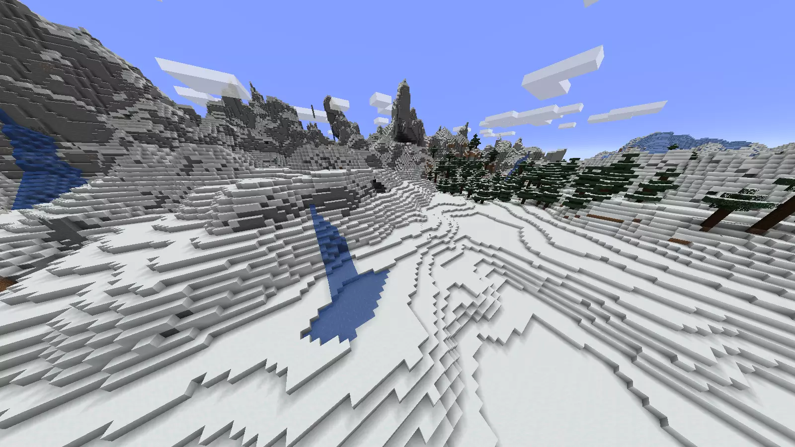 Screenshot del mondo di montagna -7649949940957896961 di Minecraft