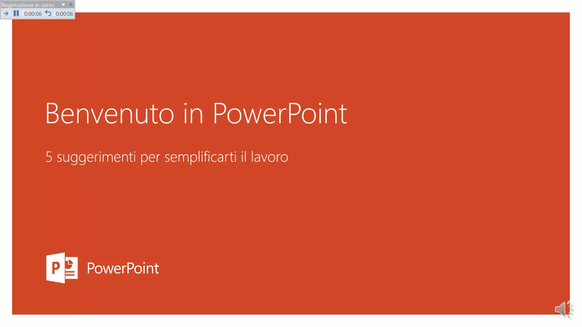 PowerPoint, registrare una presentazione