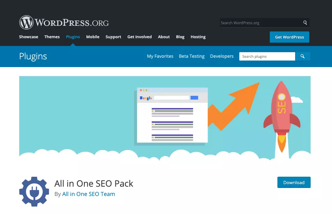 Plug-in SEO All in One SEO Pack su WordPress.org