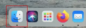 Simbolo del Finder sul Dock