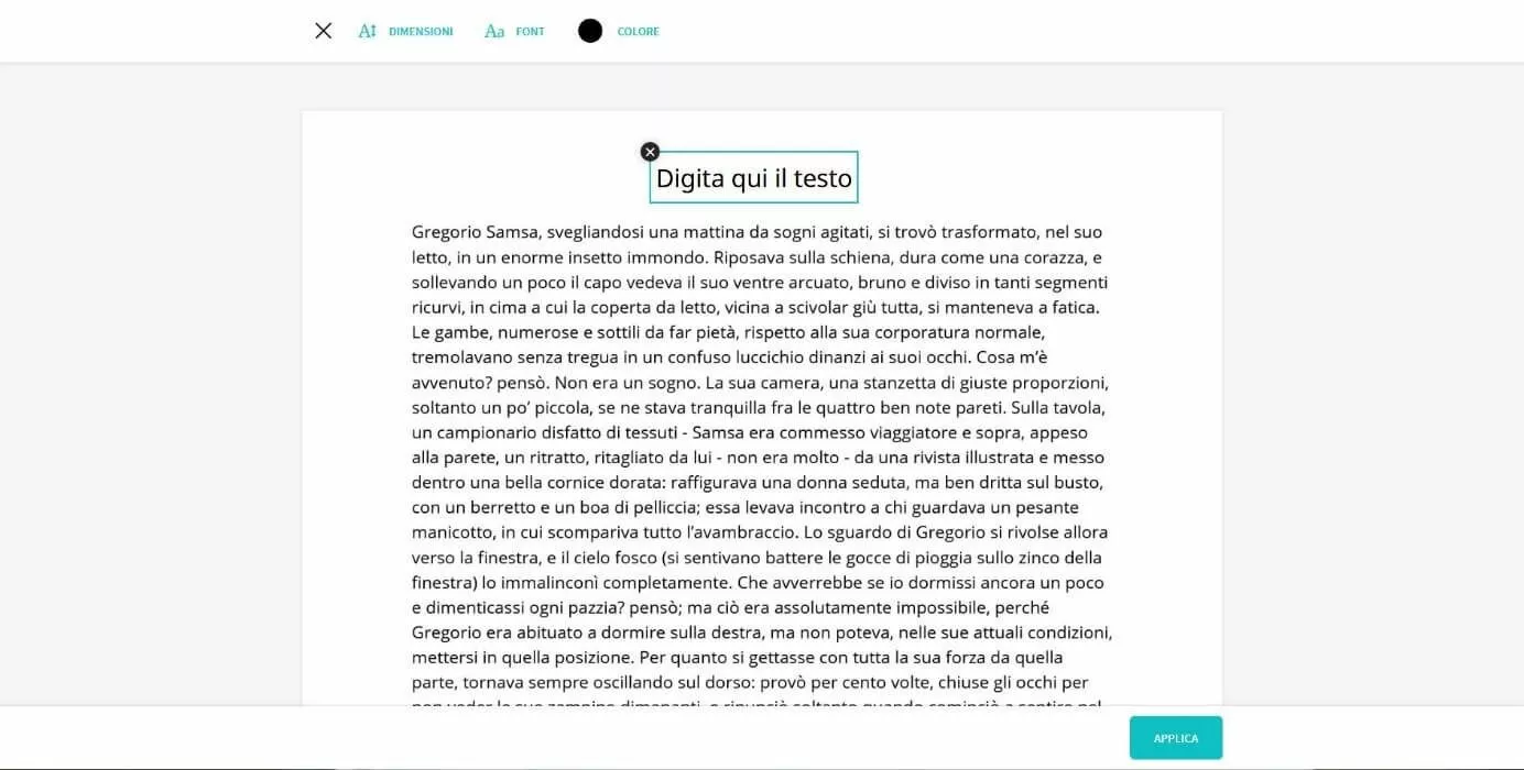 Aggiungere un nuovo testo in un PDF con Smallpdf