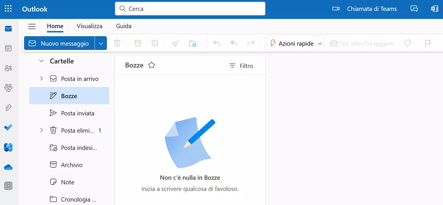 L’Interfaccia utente di Outlook on the Web