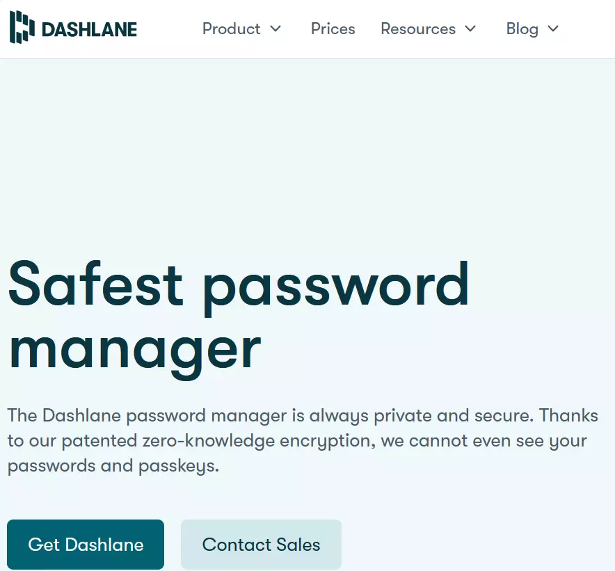 Password manager, Dashlane