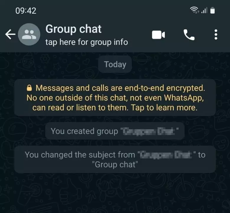 WhatsApp: chat di gruppo