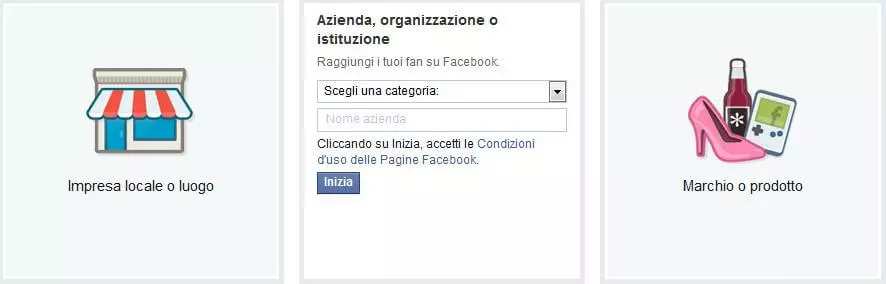 Impostare una pagina Facebook: scelta della categoria appropriataImpostare una pagina Facebook: scelta della categoria appropriata