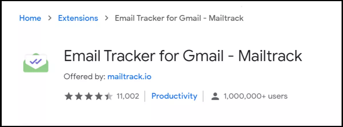 Mailtrack fornisce conferme di lettura e traccia le attività delle e-mail inviate