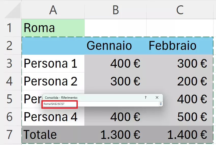 Selezione dei dati delle tabelle da unire