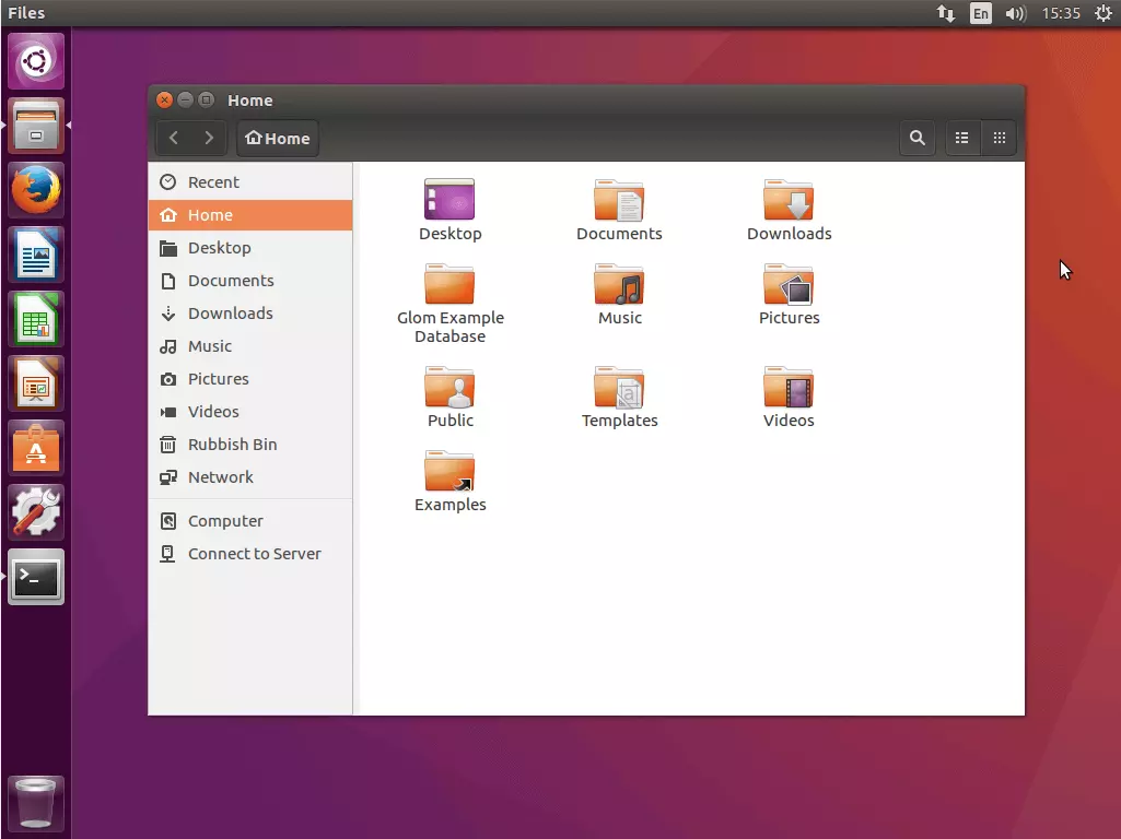 L’interfaccia utente del file manager Nautilus