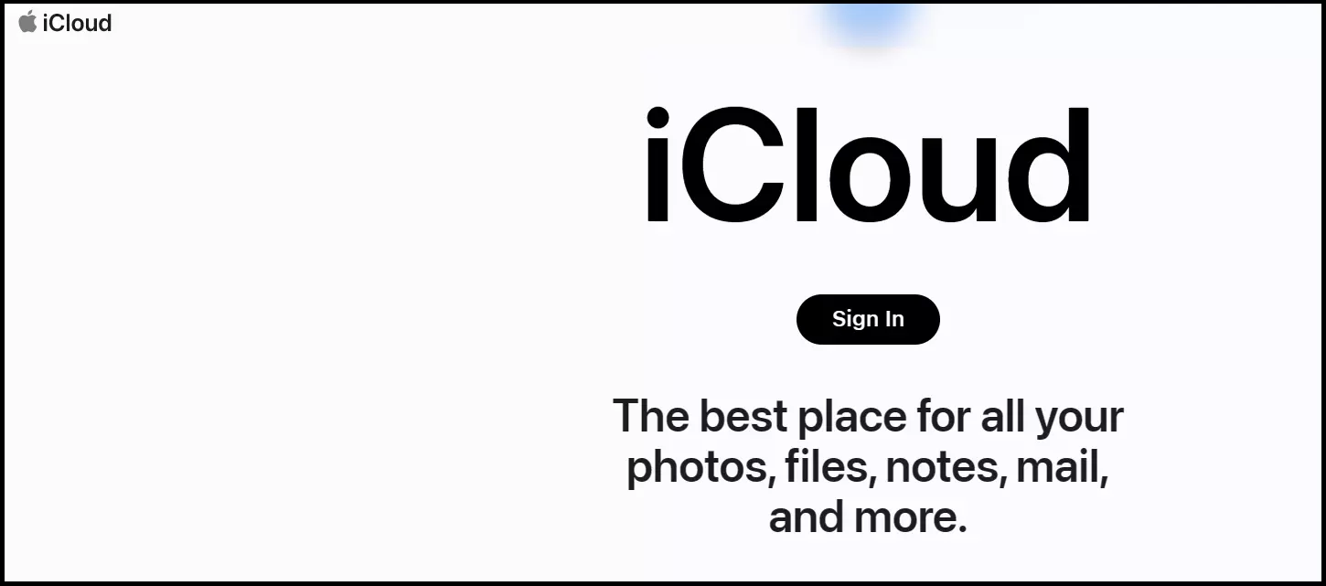 Il client web di iCloud di Apple