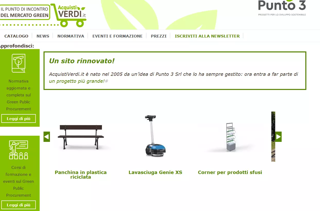 Catalogo del negozio online AcquistiVerdi.it