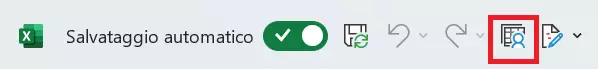 Excel: opzione “Condividi cartella di lavoro” nella barra di accesso rapido