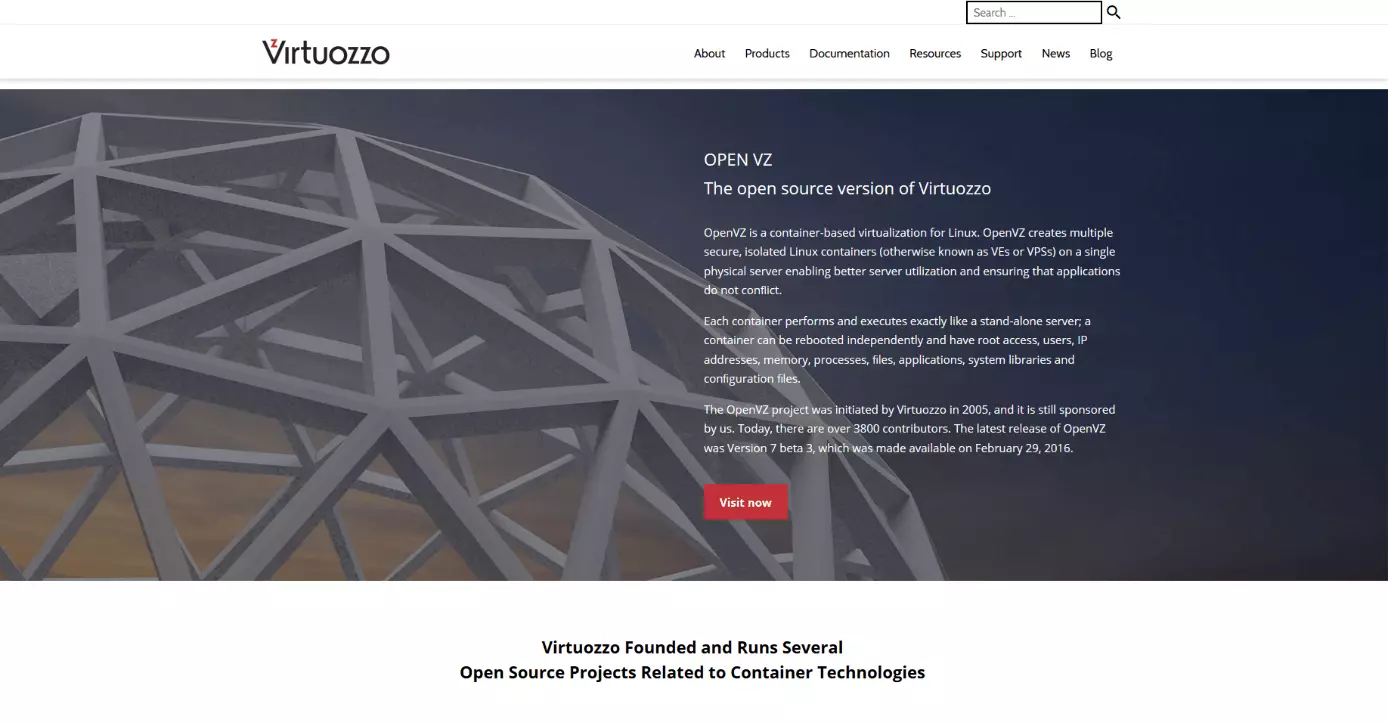 I progetti open source di Virtuozzo su virtuozzo.com/open-source