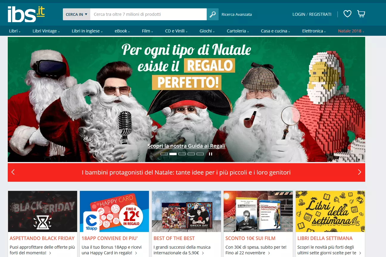 Homepage di IBS