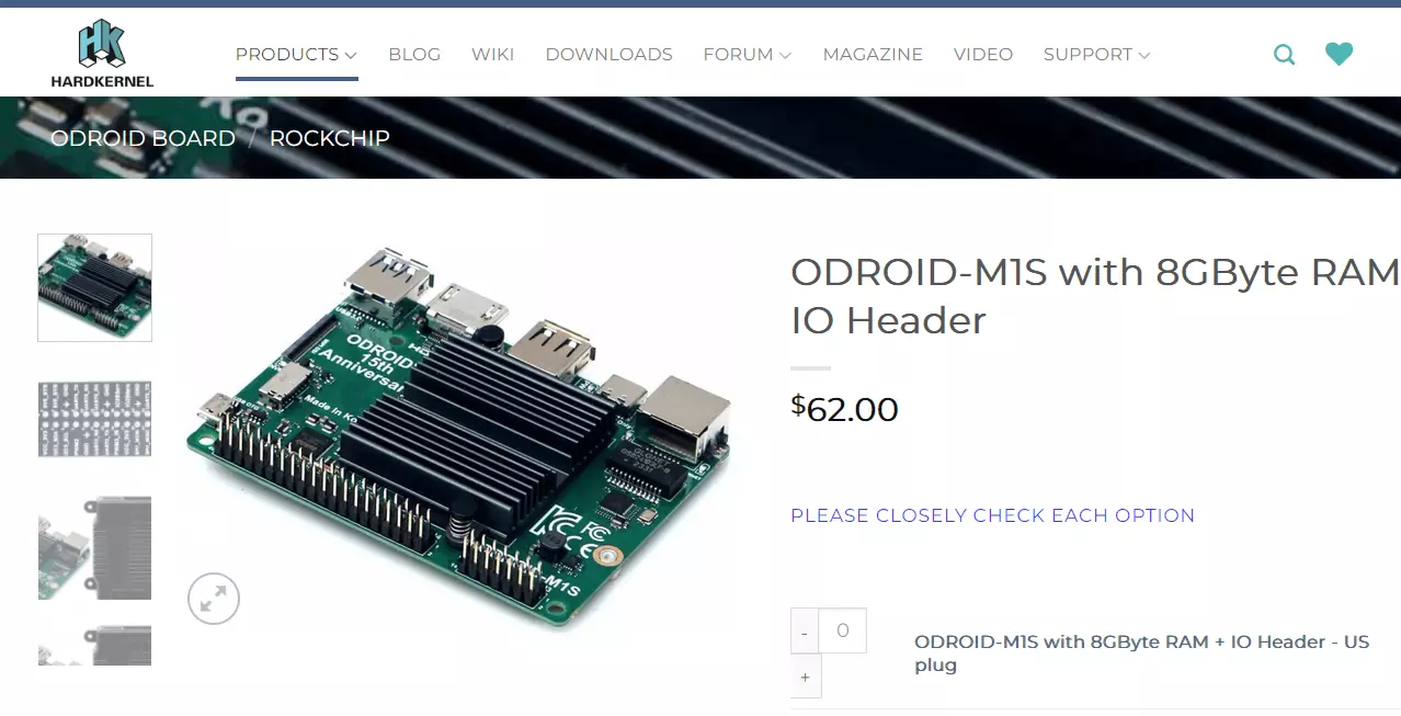 Screenshot di ODROID-M1S