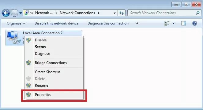 Finestra di Windows con panoramica delle connessioni alle reti locali (LAN) disponibili