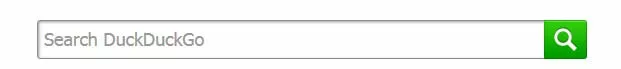 Casella di ricerca di DuckDuckGo 