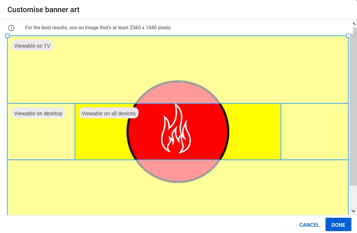 YouTube: Adattare l’aspetto grafico del banner