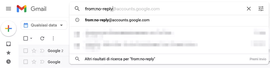 Ricerca in Gmail con gli operatori di ricerca