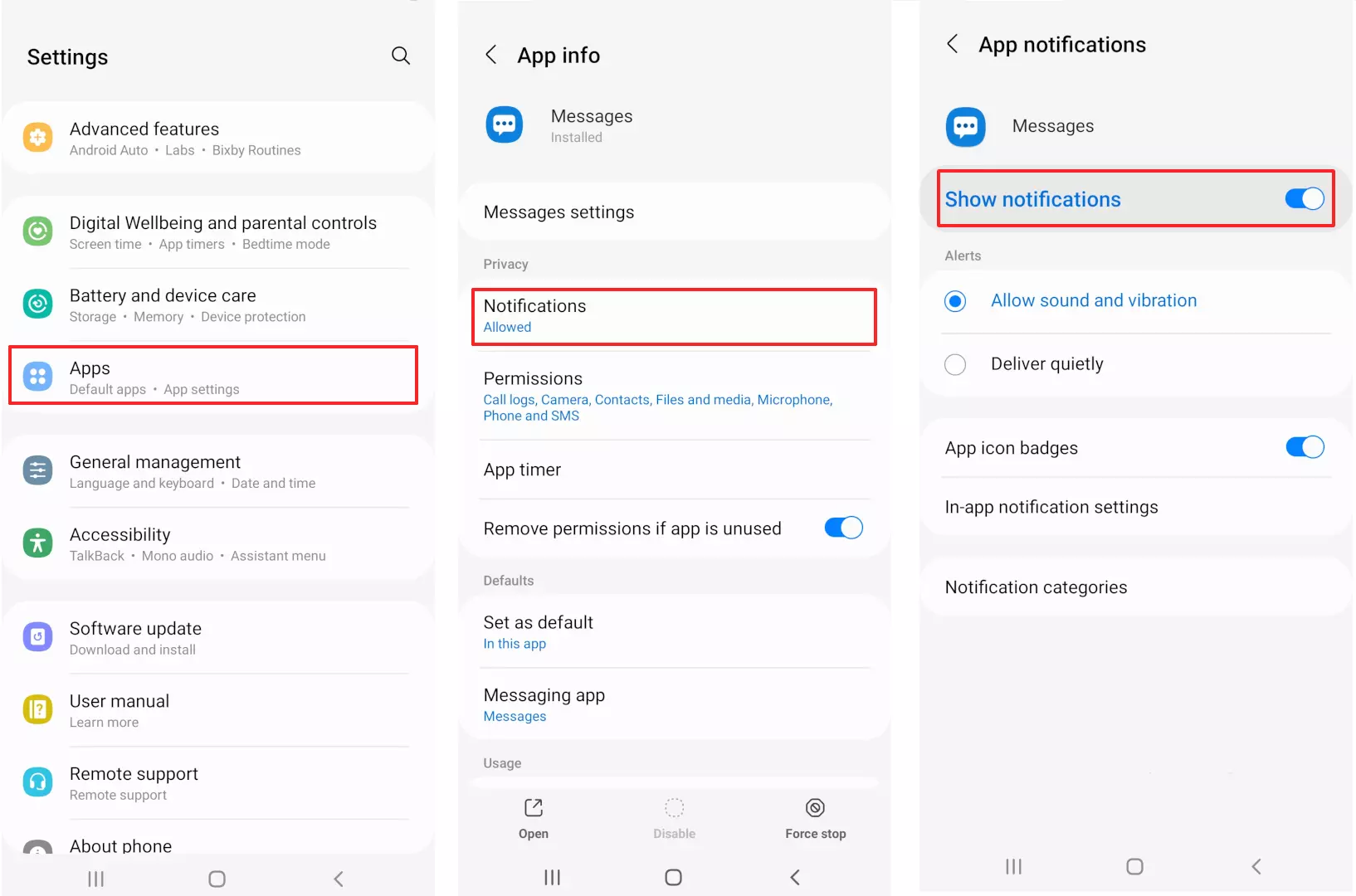 Le impostazioni di notifica delle app su Android