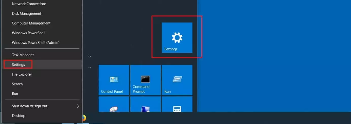 Windows 10: tessera e voce di menu “Impostazioni”