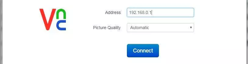 Estensione per Google Chrome di VNC Viewer: connessione