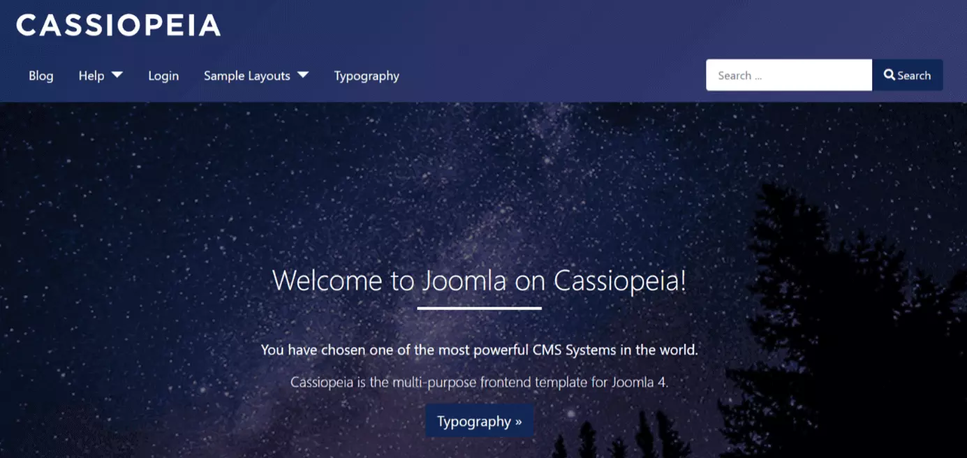 Blog di demo di Joomla in inglese