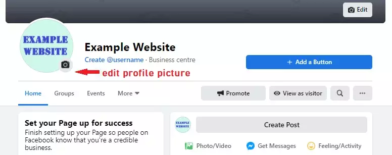 Modificare l’immagine del profilo di Facebook nel browser