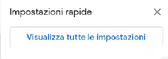 Screenshot delle impostazioni di Gmail