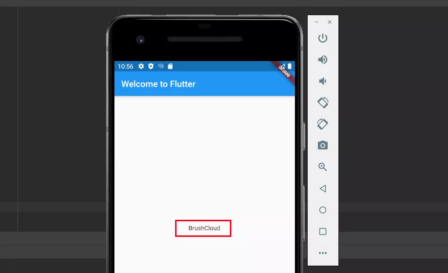 Esempio di risultato dell’app creata con Flutter